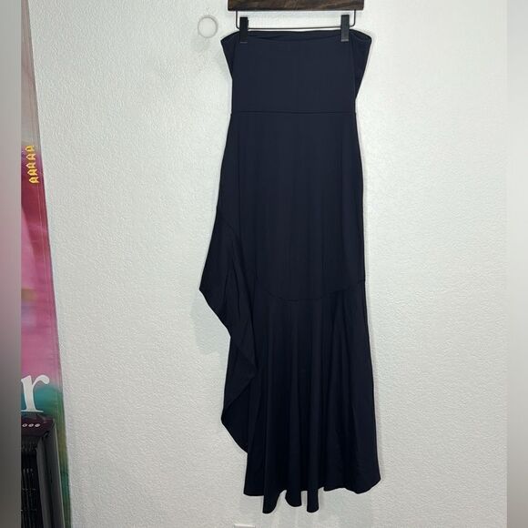 NWT Susana Monaco Navy Tube Ruffle Dress Maxi XL Revolve - Picture 7 of 13